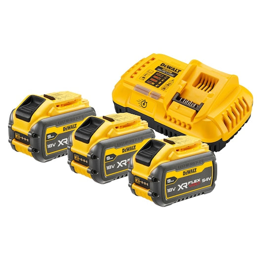 Dewalt DCB118X3 Akku-Set mit drei Akkus und einem Ladegerät