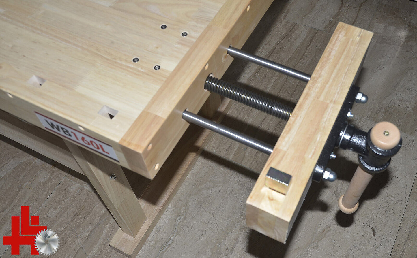 Holzmann WB160L Werkbank mit zwei Hobelbankzangen Metallbankhaken