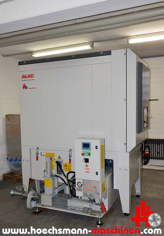 ALKO Entstauber APU 250P mit Prodeco Brikettpresse E 55 Vertical